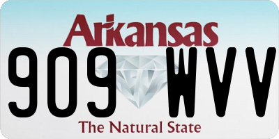 AR license plate 909WVV