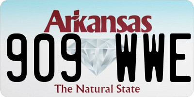 AR license plate 909WWE