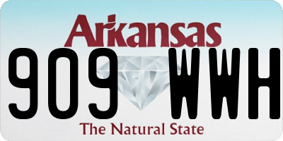 AR license plate 909WWH