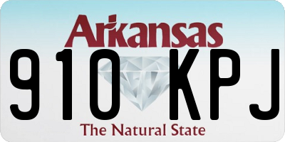 AR license plate 910KPJ