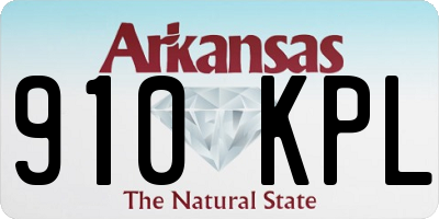 AR license plate 910KPL