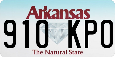 AR license plate 910KPO