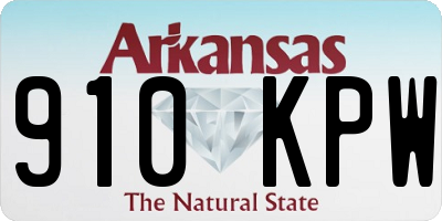 AR license plate 910KPW