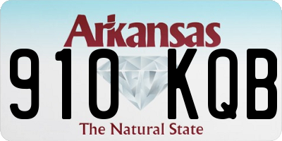 AR license plate 910KQB