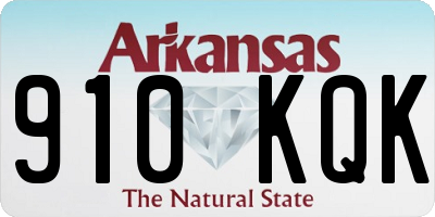 AR license plate 910KQK