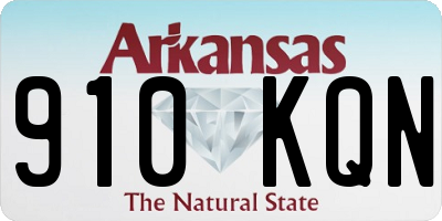 AR license plate 910KQN
