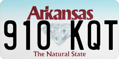AR license plate 910KQT