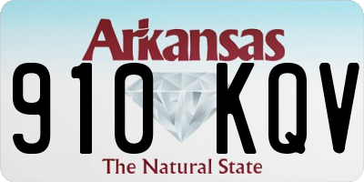 AR license plate 910KQV