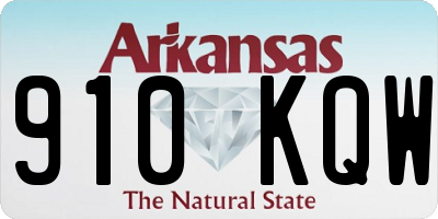 AR license plate 910KQW