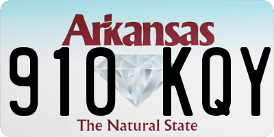 AR license plate 910KQY