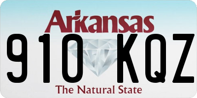 AR license plate 910KQZ