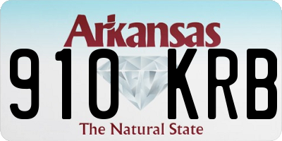 AR license plate 910KRB