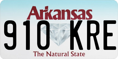 AR license plate 910KRE