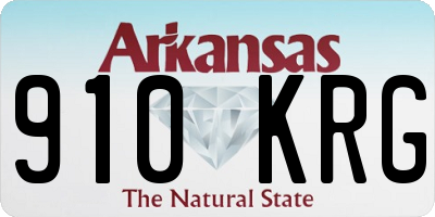 AR license plate 910KRG