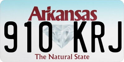 AR license plate 910KRJ