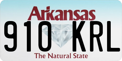 AR license plate 910KRL