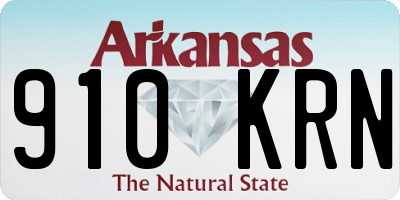 AR license plate 910KRN