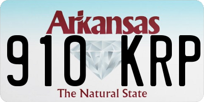 AR license plate 910KRP