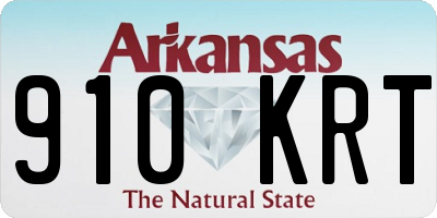 AR license plate 910KRT