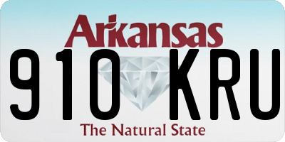 AR license plate 910KRU
