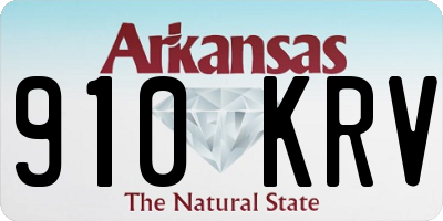 AR license plate 910KRV