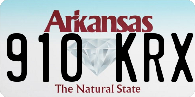AR license plate 910KRX