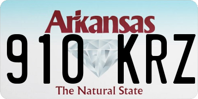 AR license plate 910KRZ