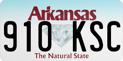 AR license plate 910KSC