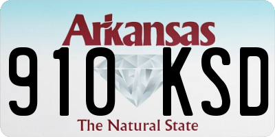 AR license plate 910KSD