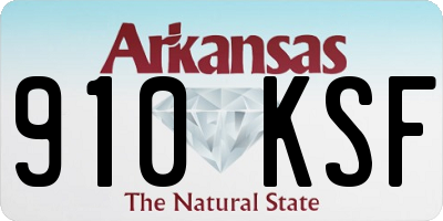 AR license plate 910KSF