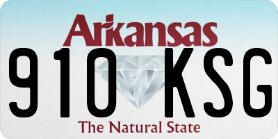 AR license plate 910KSG