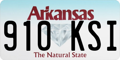 AR license plate 910KSI