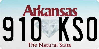 AR license plate 910KSO