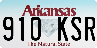 AR license plate 910KSR