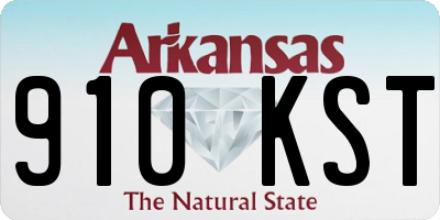 AR license plate 910KST