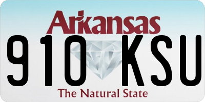 AR license plate 910KSU