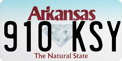 AR license plate 910KSY