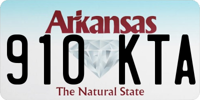 AR license plate 910KTA