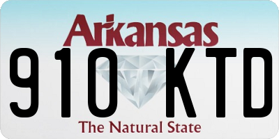AR license plate 910KTD