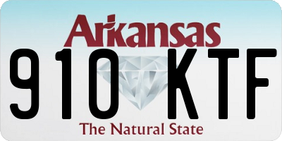 AR license plate 910KTF