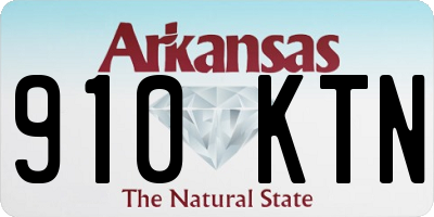 AR license plate 910KTN