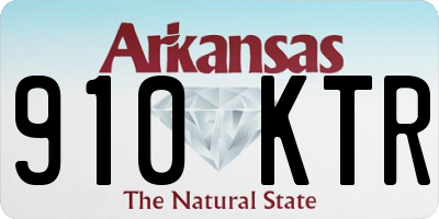 AR license plate 910KTR