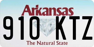 AR license plate 910KTZ