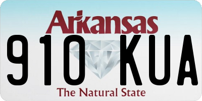 AR license plate 910KUA