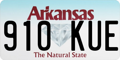 AR license plate 910KUE