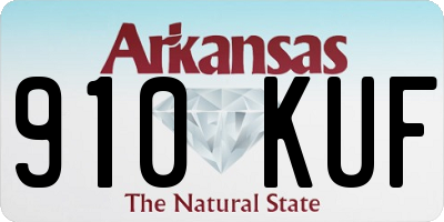 AR license plate 910KUF