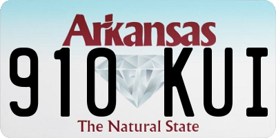 AR license plate 910KUI