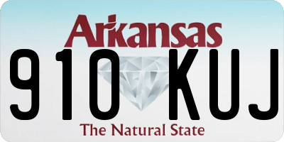 AR license plate 910KUJ