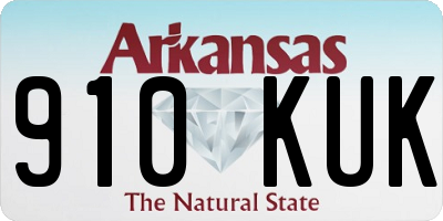 AR license plate 910KUK