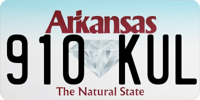 AR license plate 910KUL